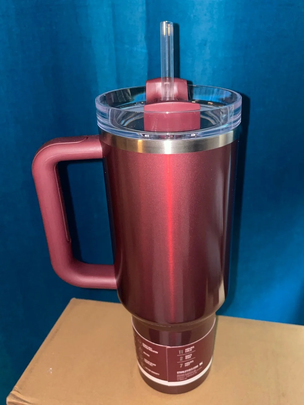NWT Stanley x Elf LE  40oz flow state Tumbler,Jam Session -Metallic Burgundy - Picture 2 of 6